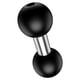 thumbnail image 2 of Sidaley Adaptador de bola compuesto, portátil, resistente al desgaste, doble zócalo de bola, fuerte capacidad de carga, soportes ligeros para Automoción decorativa y accesorios, 2 of 6