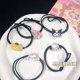 thumbnail image 2 of Lindo Transparente Sanrio Anillo De Pelo Grande Cuerda KT Pacha Perro ins Chica Corazón Coreano Pareja De Dibujos Animados Tocado Kuromi Accesorios Gao Jiahui  unisex, 2 of 2