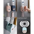 thumbnail image 3 of 2 In 1 Toothbrush Holder Toothpaste Dispenser Wall Mounted Hands-free, 3 of 5