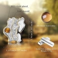 thumbnail image 2 of S925 Sterling Silver Adjustable Ring Wide Open Band Ring Natural Stone, 2 of 4