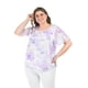 thumbnail image 1 of Blusa estampada con moño Roman Fashion /Tallas Extras, 5115 (Lila) lila 38, 1 of 6