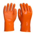 thumbnail image 5 of Grande,Naranja-1 Pares Guantes de Pesca Pesca Guantes de Goma Guantes de Goma Antideslizantes Partículas Resistentes al Aceite, 5 of 5