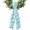 Aqua, variant on Coastal Shell Burnt Orange Wreath Sash for Front Door, Summer Ocean Shell Beach Wreath Bow Accent for Fall Christmas Holiday Door Decor, Ribbon Sash for Wreaths, Porch Home Decoration