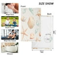thumbnail image 6 of Yayeee 100% Cotton Hand Towels for Bathroom 16" x 28" Soft Absorbent Kitchen Towel, Gray Seashell, 6 of 7