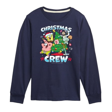 

SpongeBob SquarePants - Christmas Crew - Toddler And Youth Long Sleeve Graphic T-Shirt
