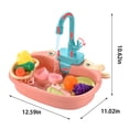 thumbnail image 2 of Simulation Sink Electric Kitchen Sink Circulating Water Sink Wash Basin Over The Childrens Dishwasher Toys, 2 of 7
