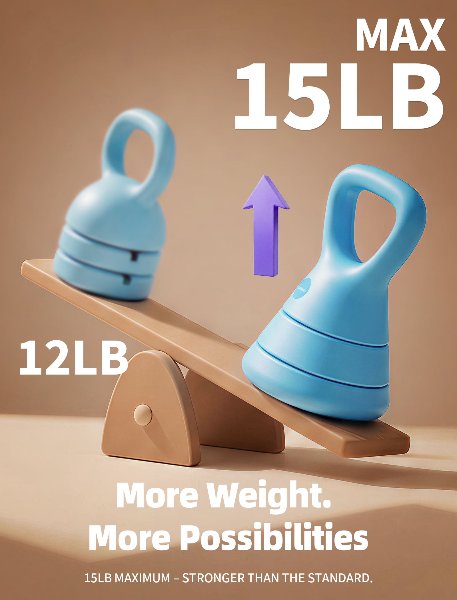 EAST MOUNT Adjustable Kettlebell, 5lb 9lb 15lb Kettlebell Weights Set, Ergonomic Design & Wide-Handle for Home Gym, Full-Body Workouts Strength Rehabilitation Training, Good for Men Women & Beginners
