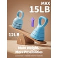 thumbnail image 3 of EAST MOUNT Adjustable Kettlebell, 5lb 9lb 15lb Kettlebell Weights Set, Ergonomic Design & Wide-Handle for Home Gym, Full-Body Workouts Strength Rehabilitation Training, Good for Men Women & Beginners, 3 of 8