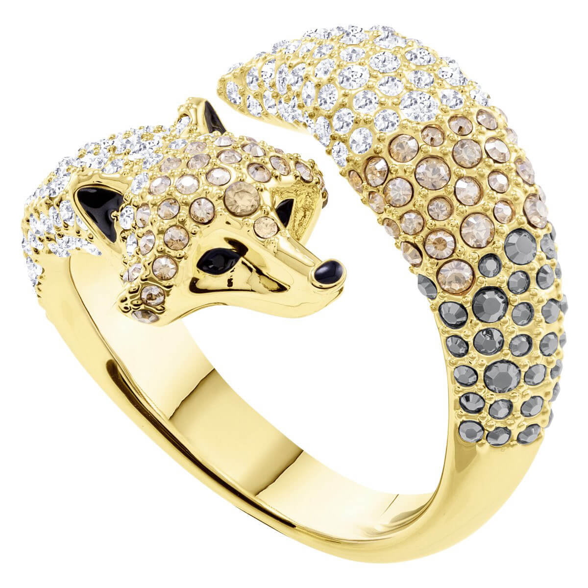 maandag Verkeersopstopping Beheer Swarovski Crystal Ring MARCH FOX, Yellow Gold (Small/52/6) 5448857 -  Walmart.com