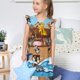 thumbnail image 4 of Balery Animals on Noah's Ark Floating Camisón de princesa para niñas, pijama de algodón con mangas abullonadas, suave y bonito.-XX-Large, 4 of 6