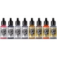 thumbnail image 3 of Vallejo Paints: Model Air Color Set - Metallic Effects - 16 Paint Colors - 18ml (.60oz) Bottles, Acrylics For Modeling & Miniatures, Opaque, Hobby, 3 of 7