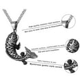 thumbnail image 4 of Fachoice Koi Carp Fish Pendant for Men Chinese Koi Fish Necklace, Lucky Fish Amulet Necklace Classic Goldfish Necklace Men’s Chinese Koi Carp Jewelry Silver Vintage Fish Animal Charm Necklace, 4 of 5