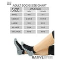 thumbnail image 3 of RATIVE Super Grips Anti Slip Non Skid Yoga Hospital Socks for Adults Men Women (X-Large, 3-Pairs/White), 3 of 3