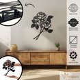 thumbnail image 2 of Violaura Roses Metal Wall Art - Easy to Install Hanging Perfect for Home, Living Room Decor (24.0" x 19.2"), 2 of 8