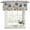 Blue, variant on 2 Pack Valances for Window, Watercolor Flowers Short Curtains for Kitchen Bedroom Living Room, Vintage Tulips Floral Barn Doors Wood Grain Small Window Treatment Valance Drapes 60 x 18 Inch