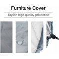 thumbnail image 2 of Housse de Protection pour Chaises Pliantes Housse pour Chaises de Jardin Anti-Vent Résistant au Vent pour Transats Transats Transats Transats Pliants, avec Sac de Transport Oxford (Gris), 2 of 4
