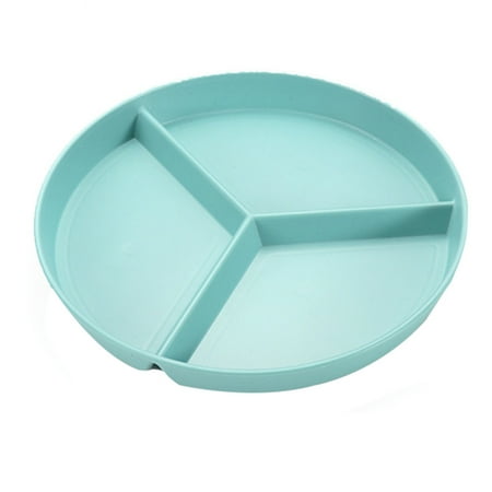 

Three-Grid Western Compartment Plate For Food Fruit Salad Divided Plate Wheat Straw Diet Meal Plate Food Tray Kitchen Dinnerware