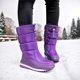 thumbnail image 2 of Zapatos Invierno Botas Plataforma Nieve Mujeres Mediados Pantorrilla Cómodas, 2 of 9