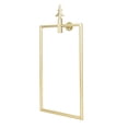thumbnail image 3 of Toallero de estilo nórdico montado en la pared Anillo de almacenamiento de toallas rectangular Accesorio de baño Dorado, 3 of 10