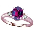 thumbnail image 3 of Star K � Oval 8x6 Genuine Rhodolite Love Promise Ring, 3 of 9