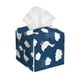 thumbnail image 1 of Fotbe Cute Goose On Blue Sky Porta Pañuelos Decorativo de Cuero, Caja Cuadrada Moderna para Pañuelos Faciales, Organizador y Dispensador 5x5x5'', 1 of 7
