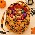 thumbnail image 3 of Barsme Halloween Trick or Treat Baskets for Kids,Pumpkin Ghost Print Buckets Foldable Reusable Goody Candy Bucket Trick or Treating,Gift Baskets for Him, Her, 3 of 5