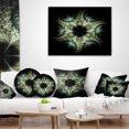 thumbnail image 4 of Designart Yellow and Green Fractal Flower - Abstract Throw Pillow - 16x16, 4 of 5