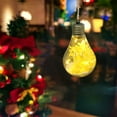 thumbnail image 4 of Kbndieu Clear Christmas Balls Ornaments Gifts, Yellow Glowing Christmas Tree Decorations Shatterproof Hanging Bulbs Ornaments for Wedding Christmas, 4 of 6
