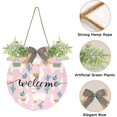 thumbnail image 2 of Cute Cartoon Camel Alpaca Cactus Welcome Sign Farmhouse Front Porch Door Hanging Welcome Wreath for Holiday Wall Home 12 X 12 in Home Decor, 2 of 7
