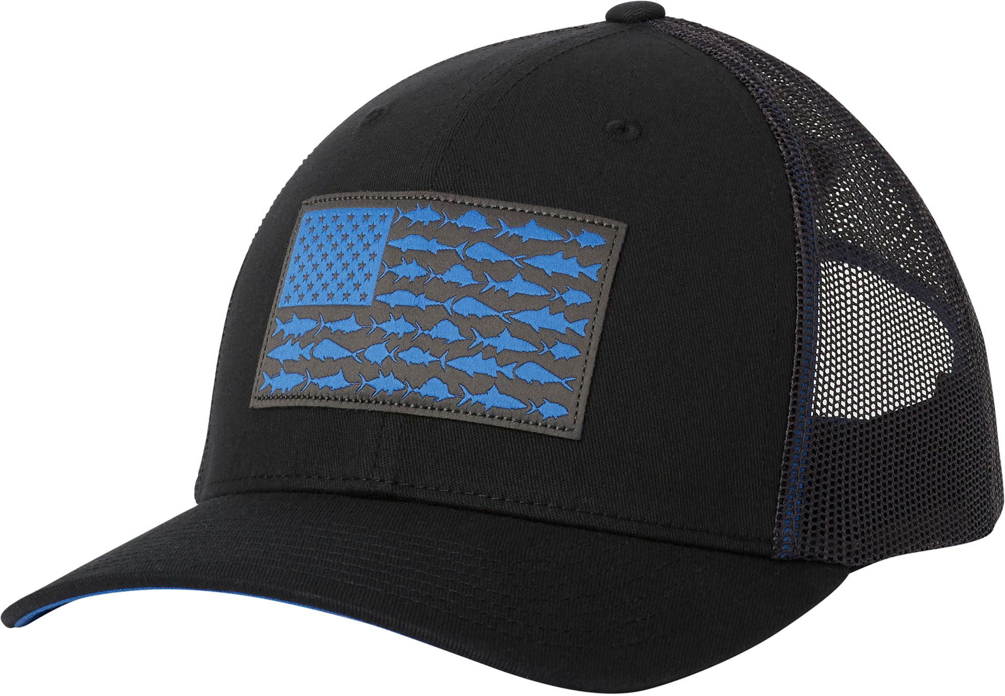 columbia fish flag snapback