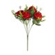 thumbnail image 2 of Flores artificiales, flores falsas, flores de imitación, juego de regalo para mujer, hermosas flores artificiales de seda falsas, ramo de boda de San Valentín, decoración nupcial, el soporte, 2 of 5