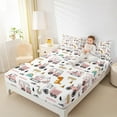 thumbnail image 4 of Castle Fairy Kids Cartoon Truck 4pcs Bed Sheets,Kawaii Dinosaur King Sheets,Car Theme Super Cozy Sheet Set,Ultra Soft Home Decor, 4 of 7