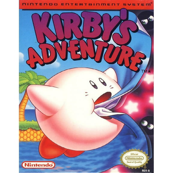 Restored Kirby's Adventure (Nintendo NES, 1993) Video Game (Refurbished)