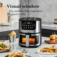 thumbnail image 4 of 8-in-1 Large Capacity Air Fryer - 8 One-Touch Presets, Stainless Steel Rack, Viewing Window - Family-Sized for Gatherings & Multi-Function Cooking, 4 of 9