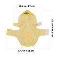 thumbnail image 2 of OUNONA Yellow Small Dog Rain Jacket with Hood Sturdy Polyester Fabric for Rainy Walks, 2 of 7