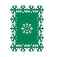 thumbnail image 2 of Toystoory Manteles individuales para , fiesta, copos de nieve, aislamiento térmico, alfombrilla de comedor hueca, de tela, bandeja, almohadilla, Cocina y Comedor Verde/35*25cm, 2 of 6