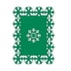 thumbnail image 1 of Cateissary Manteles individuales de Cena de boda Copos de nieve Aislamiento térmico Estera de comedor Tela antideslizante Bandeja Pad Cocina y Comedor Verde/35*25cm, 1 of 6