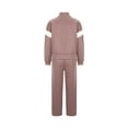 thumbnail image 6 of YUGYXL Womens Color Block Tracksuit 2 Pieces Outfits Long Sleeve Zipper Jacket and Pants Sportswear Sweatsuits with Pocket Khaki M, 6 of 7
