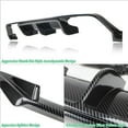 thumbnail image 4 of Carbon Fiber Rear Bumper Diffuser Splitter for BMW F80 M3 F82 F83 M4 2015-2020 Bumper Cover Lower Lip Spoiler Protector Body Kits, 4 of 6