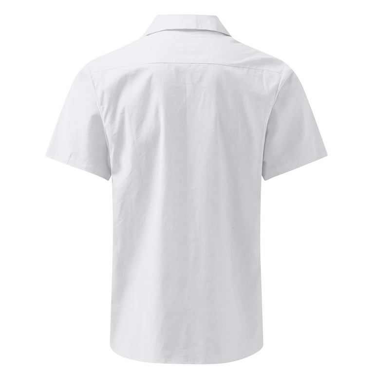 RYRJJ On Clearance Men's Short Sleeve Regular Fit Dress Shirts