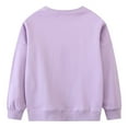 thumbnail image 3 of UAYOTSE Toddler Baby Girl Sweatshirt Long Sleeve Pullover 2T 3T 4T 5T 6T Kids Fall Loose Tee Tops,Purple 6 Years, 3 of 9