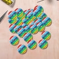 thumbnail image 2 of Rongfmy Boutons en Résine 100x12mm Rayures Colorées Flatback Ronds 2 Trous Boutons d'Artisanat, 2 of 7
