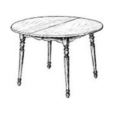 Woodcraft Project Paper Plan To Build Round Extension Dining Table - Material Not Included