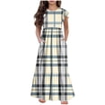 thumbnail image 2 of LOVZFMLL Robe Sans Manches à la Mode pour Enfants Robe d'Été Décontractée à Col Rond pour Filles, 2 of 7