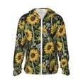thumbnail image 1 of Fotbe Sunflowers Chaqueta con Protección Solar UPF 50+ para Hombre y Mujer, Camisa con Capucha y Bolsillos-3X-Large, 1 of 7