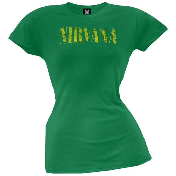 Nirvana Women's Juniors Scratch Short Sleeve T Shirt