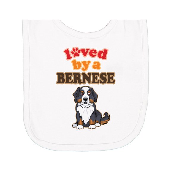 Inktastic Bernese Mountain Dog Lover Newborn Bib