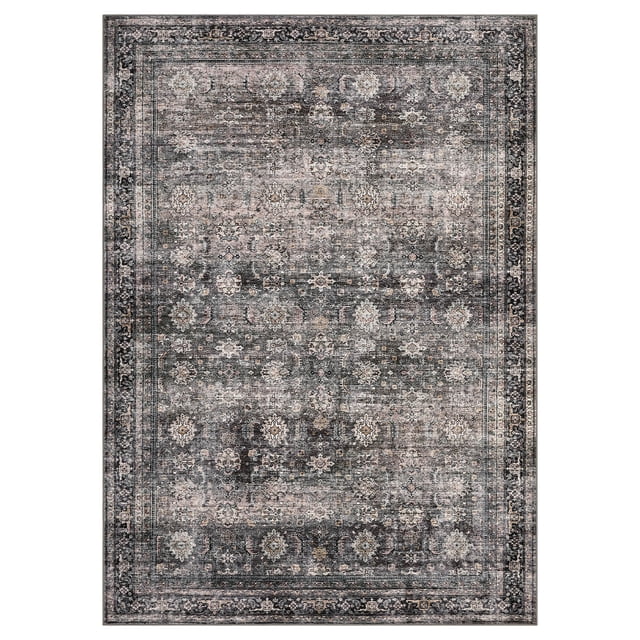 Qinaqin 4 x 6 ft Polyester Pearl Velvet Verde Camel Rectangular cm de Alturaallway Bathroom Entryway Kitchen Oficina Plegable Flower Printed Persian Anchoashable Area Rug