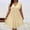 Yellow, variant on Rvasteizo Women V Neck Ruffle Sleeve Solid A Line Dress