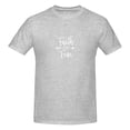 thumbnail image 5 of Faith Over Fear Men'S Basic Short Sleeve T-Shirt Gray 6x-Large, 5 of 5